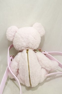 画像3: Candy Stripper / TEDDY BEAR SHOULDER BAG  PINK H-25-01-21-035-PU-BG-KB-ZH