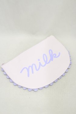 画像1: MILK / ラウンドポーチ  ピンク H-25-01-21-041-ML-ZA-KB-ZH