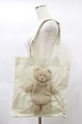 merry jenny / Teddyキャンバスtote  アイボリー H-25-01-21-050-LO-BG-KB-ZH