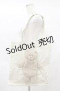 merry jenny / Teddyキャンバスtote  アイボリー H-25-01-21-050-LO-BG-KB-ZH