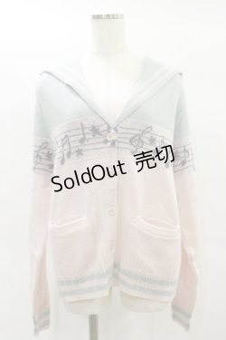 画像1: Candy Stripper / MELODY SAILOR CARDIGAN  ピンク H-25-01-21-059-PU-TO-KB-ZH