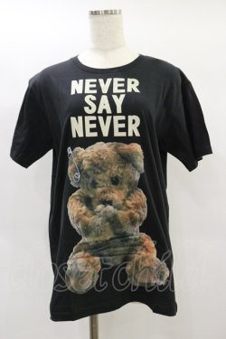 画像1: MILKBOY / NEVER SAY NEVER TEE S ブラック H-25-01-21-065-MB-TO-KB-ZT089