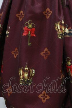 画像4: ATELIER PIERROT / Royal Crownコルセットスカート  ボルドー H-25-01-22-032-EL-SK-KB-ZH