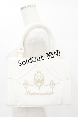 画像1: metamorphose / カメオ刺繍BAG  オフ H-25-01-23-102-ME-BG-NS-ZH