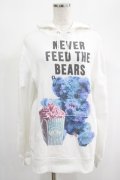 MILKBOY / NEVER FEED BEARパーカー M 白 H-25-01-23-3040-MB-TO-KB-ZH