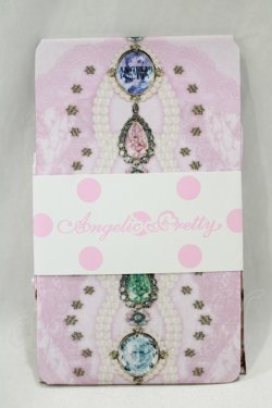 画像1: Angelic Pretty / Dreamy Jewelタイツ  ピンク H-25-01-24-045-AP-ZA-NS-ZH