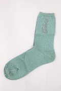 Candy Stripper / CANDY LAME RIB SOCKS  ライトグリーン H-25-01-24-2008-PU-ZA-KB-ZH