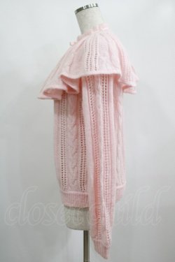 画像2: Candy Stripper / FRILL COLLOR KNIT  ピンク H-25-01-26-045-PU-TO-KB-ZH