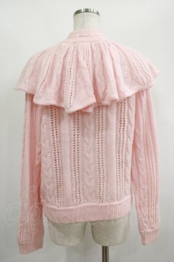 画像3: Candy Stripper / FRILL COLLOR KNIT  ピンク H-25-01-26-045-PU-TO-KB-ZH