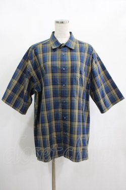 画像1: MILKBOY / CHECKED BOX SHIRTS  ブルーチェック H-25-01-26-019-MB-BL-KB-ZH