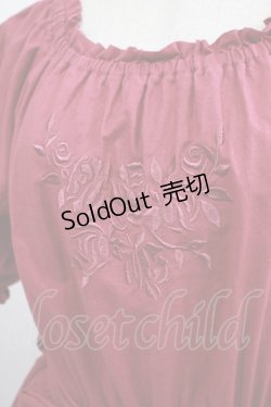 画像4: an another angelus / ローズ刺繍オフショルロングワンピース Free SHOCKING PINK H-25-01-27-022-CA-OP-NS-ZH