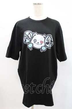 画像1: NieR Clothing / プリント半袖CUTSEW XL 黒 H-25-01-28-1009-PU-TO-KB-ZH