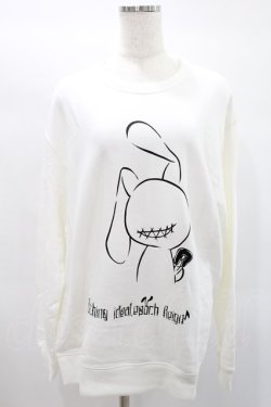 画像1: NieR Clothing / プリントSWEAT  2XL 白 H-25-01-28-1012-PU-TO-KB-ZH