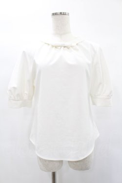 画像1: an another angelus / リボンタイ付きスモールカラーブラウス Free OFF WHITE H-25-02-02-1045-CA-BL-NS-ZH