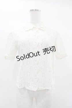 画像1: an another angelus / スカラップ使い総レースブラウス Free OFF WHITE H-25-02-02-1053-CA-BL-NS-ZH