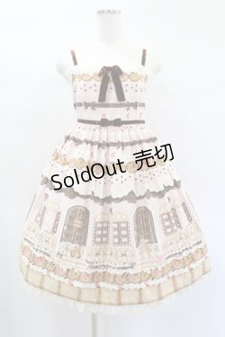 画像1: Angelic Pretty / Sweet Cream Houseハイウエストジャンパースカート Free いちごミルク H-25-02-02-1009-AP-OP-NS-ZH