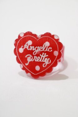 画像1: Angelic Pretty / DotスカラップHeartリング  レッド H-25-02-03-1078-AP-AC-NS-ZH