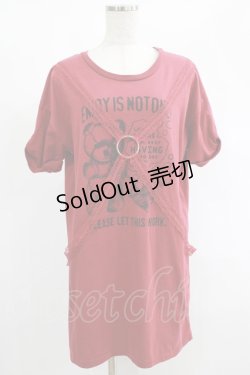 画像1: Ank Rouge / パラシュートTee M ワイン H-25-02-03-060-CA-TS-NS-ZH