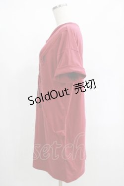 画像2: Ank Rouge / パラシュートTee M ワイン H-25-02-03-060-CA-TS-NS-ZH