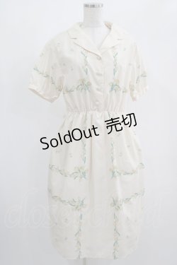 画像1: F&A / ハンカチフラワー開衿シャツワンピース Free OFF WHITE×YELLOW H-25-02-03-012-LO-OP-NS-ZH