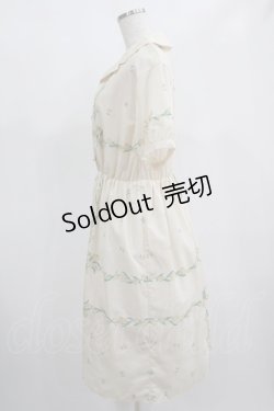 画像2: F&A / ハンカチフラワー開衿シャツワンピース Free OFF WHITE×YELLOW H-25-02-03-012-LO-OP-NS-ZH