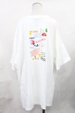 画像2: Candy Stripper / コラージュプリントBIG Tシャツ  白 H-25-02-06-1007-PU-TO-KB-ZT231