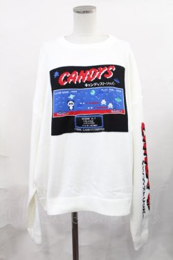 画像1: Candy Stripper / PLAY THE GAME KNIT  白 H-25-02-06-1010-PU-TO-KB-ZH