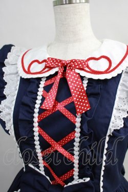 画像4: Angelic Pretty / ハートフルワンピース Free ネイビー H-25-02-06-008-AP-OP-NS-ZH