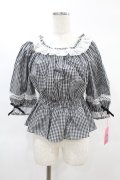 Angelic Pretty / Resortブラウス（ギンガム） free ブラック H-25-02-08-1049-AP-BL-NS-ZH