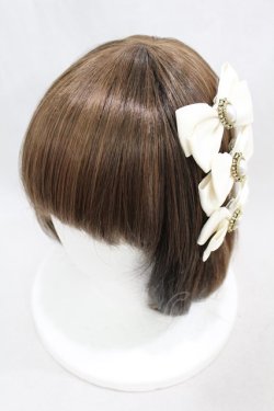 画像1: m petit by misako / ヘアクリップ3点セット  アイボリー H-25-02-08-1010-LO-AC-NS-ZH