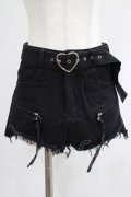 PUNK RAVE / SWEETHEART SHORTS XS ブラック H-25-02-12-037-PU-PA-KB-ZY