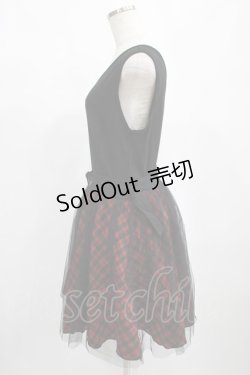 画像2: PUNK RAVE / MIA DRESS M ブラック×レッド H-25-02-12-004-PU-OP-KB-ZY