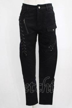 画像1: PUNK RAVE / MANIFESTO BLACK TROUSERS S ブラック H-25-02-12-041-PU-PA-KB-OS