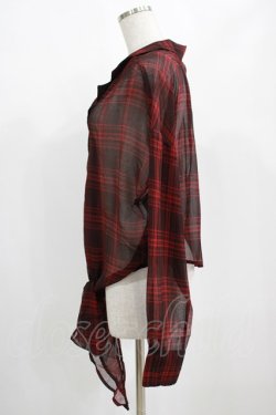 画像2: PUNK RAVE / RED TARTAN REBEL SHIRT L-2XL レッド H-25-02-12-044-PU-BL-KB-OS