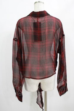 画像3: PUNK RAVE / RED TARTAN REBEL SHIRT L-2XL レッド H-25-02-12-044-PU-BL-KB-OS