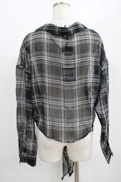 画像3: PUNK RAVE / WHITE TARTAN REBEL SHIRT XS-M ホワイト H-25-02-12-045-PU-BL-KB-OS