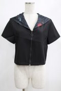 PUNK RAVE / Chinese Style Silk Fan black sailor collar girl uniform jacket L ブラック H-25-02-12-051-PU-TO-KB-ZS