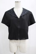 PUNK RAVE / Chinese Style Silk Fan black sailor collar girl uniform jacket XL ブラック H-25-02-12-053-PU-TO-KB-OS