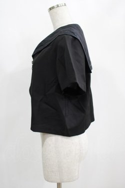 画像2: PUNK RAVE / Chinese Style Silk Fan black sailor collar girl uniform jacket XL ブラック H-25-02-12-053-PU-TO-KB-OS