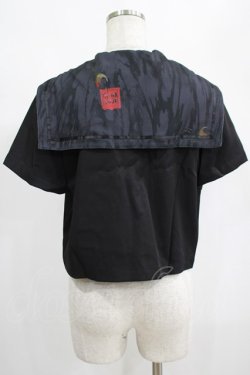 画像3: PUNK RAVE / Chinese Style Silk Fan black sailor collar girl uniform jacket XL ブラック H-25-02-12-053-PU-TO-KB-OS