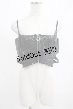 画像1: PUNK RAVE / Cyberrella Top XL ブラック H-25-02-12-056-PU-TO-KB-ZY