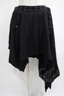 画像1: PUNK RAVE / Libra skirt 4XL ブラック H-25-02-12-020-PU-SK-KB-OS