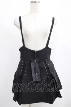 画像1: PUNK RAVE / Leeloo high waist skirt M ブラック H-25-02-12-022-PU-SK-KB-ZH