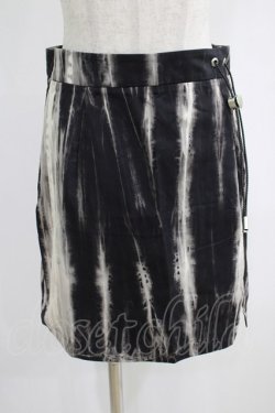 画像1: PUNK RAVE / ASPHALT TIE DIE SKIRT S ブラック H-25-02-12-025-PU-SK-KB-ZS