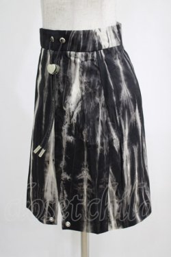 画像2: PUNK RAVE / ASPHALT TIE DIE SKIRT S ブラック H-25-02-12-025-PU-SK-KB-ZS