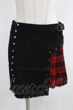 画像1: PUNK RAVE / Dead Threads skirt S ブラック H-25-02-12-027-PU-SK-KB-OS