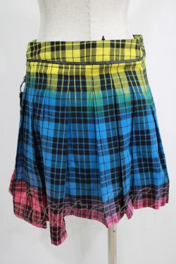 画像3: PUNK RAVE / COLOUR PUNK SKIRT M ミックスカラー H-25-02-12-028-PU-SK-KB-ZI