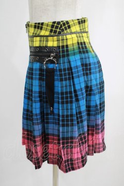 画像2: PUNK RAVE / COLOUR PUNK SKIRT XS ミックスカラー H-25-02-12-029-PU-SK-KB-OS