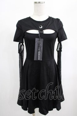 画像1: PUNK RAVE / HYPNOS DRESS XS-S ブラック H-25-02-13-053-PU-OP-KB-ZY