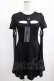 画像1: PUNK RAVE / HYPNOS DRESS XS-S ブラック H-25-02-13-053-PU-OP-KB-ZY (1)